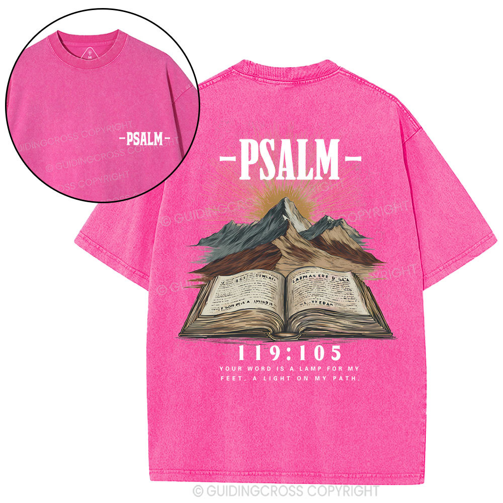 Your Word Is A Lamp For My Feet  Christian Washed T-Shirt