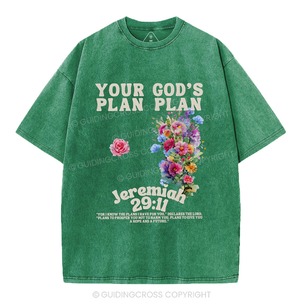 Your plan And God's Plan Christian Washed T-Shirt