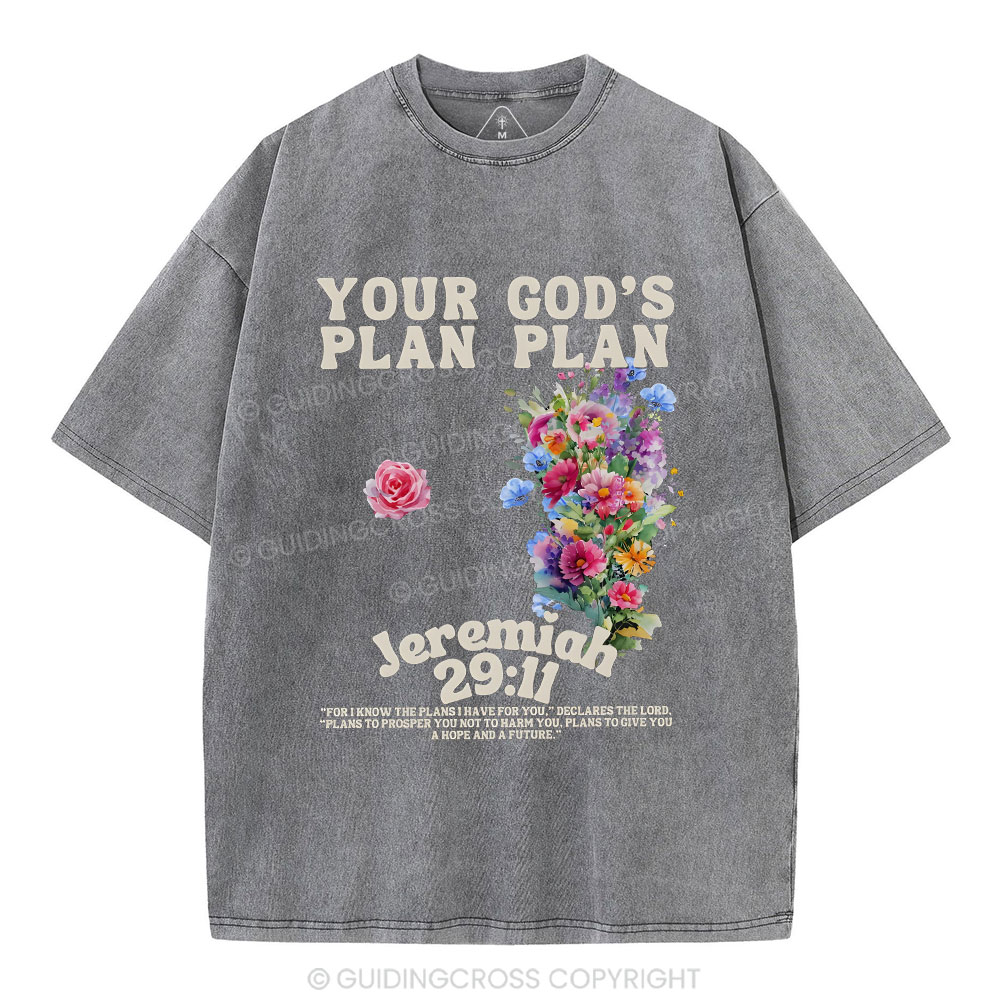 Your plan And God's Plan Christian Washed T-Shirt
