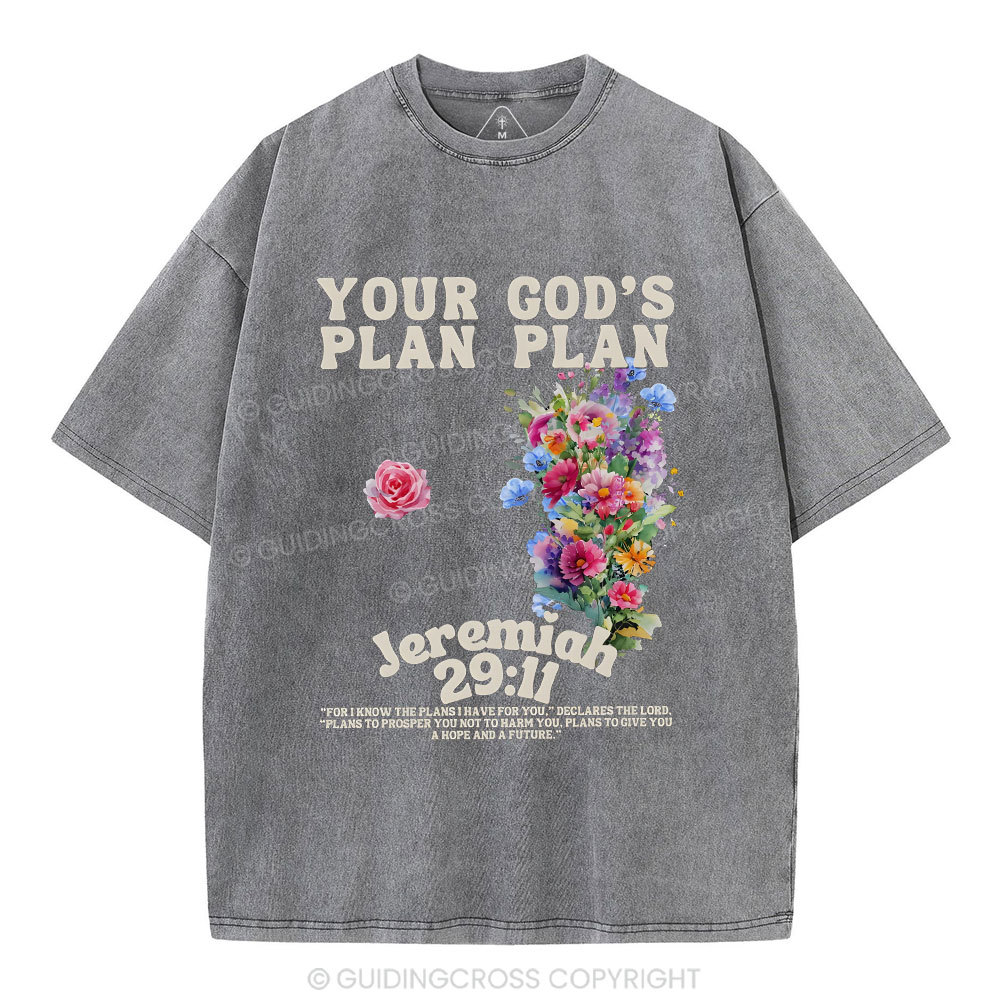 Your plan And God's Plan Christian Washed T-Shirt