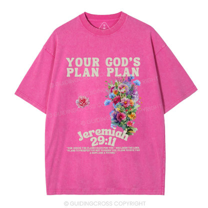 Your plan And God's Plan Christian Washed T-Shirt