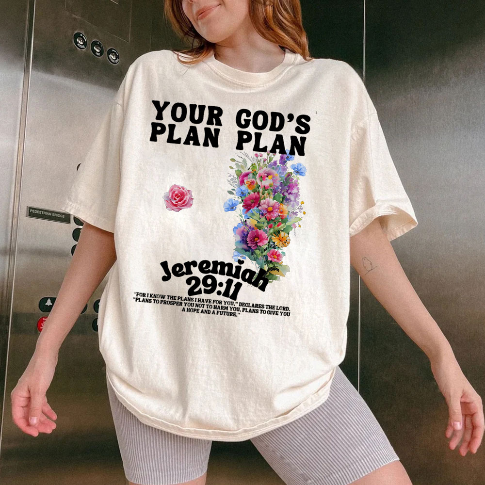 Your plan And God's Plan Christian Washed T-Shirt