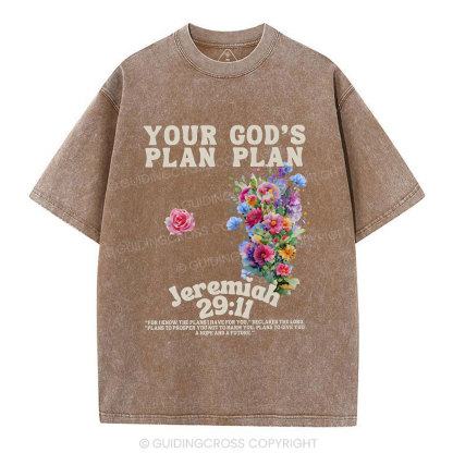 Your plan And God's Plan Christian Washed T-Shirt