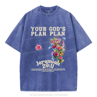 Your plan And God's Plan Christian Washed T-Shirt