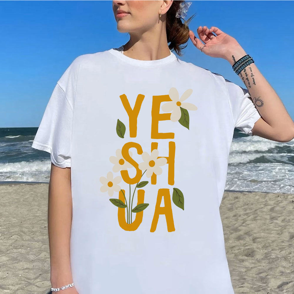 Yeshua With Flower Christian T-Shirt