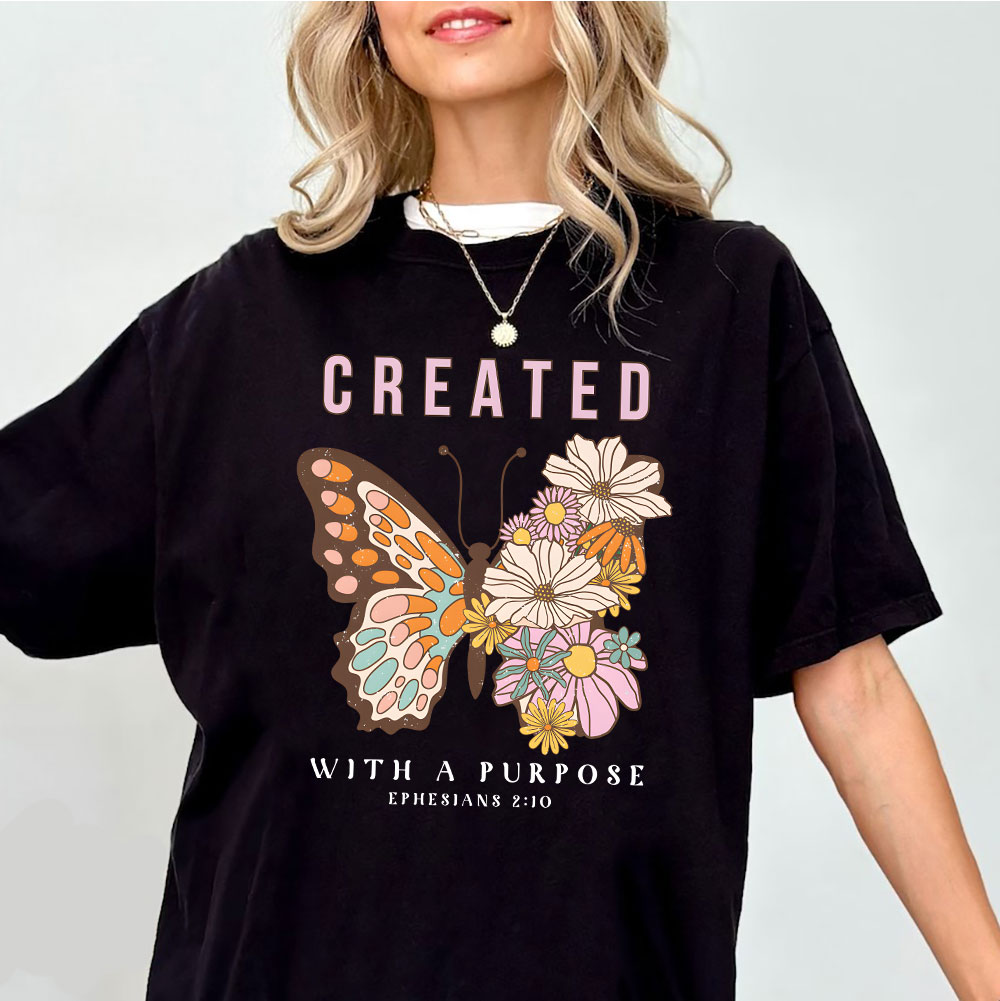 Created With Purpose Christian T-Shirt