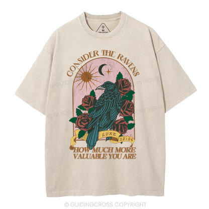 Consider The Ravens Christian Washed T-Shirt