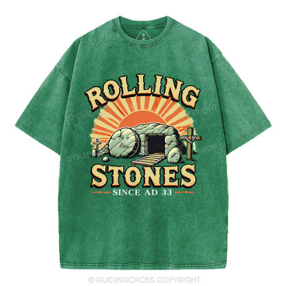 Rolling Stone Street Christian Washed T-Shirt