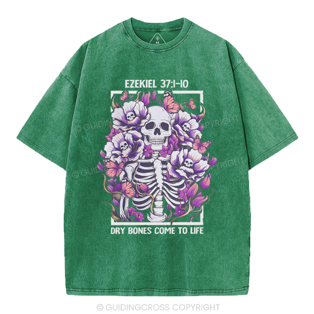 Dry Bones Come To Life Christian Washed T-Shirt