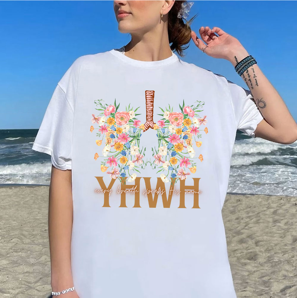 YHWH Floral Christian T-Shirt