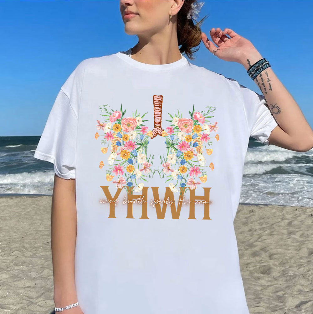 YHWH Floral Christian T-Shirt