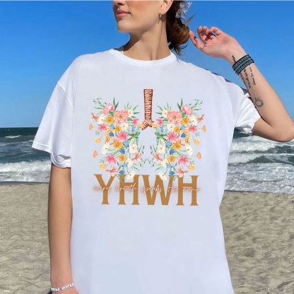 YHWH Floral Christian T-Shirt