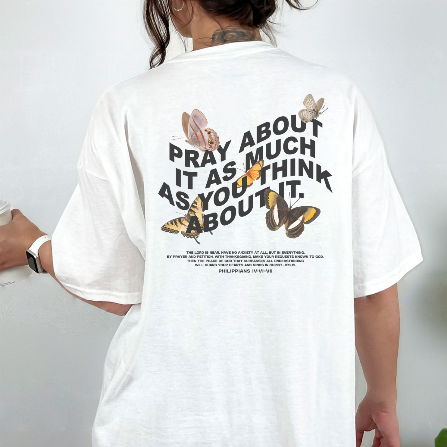 Pray About It As Much As You Think About It Christian T-Shirt