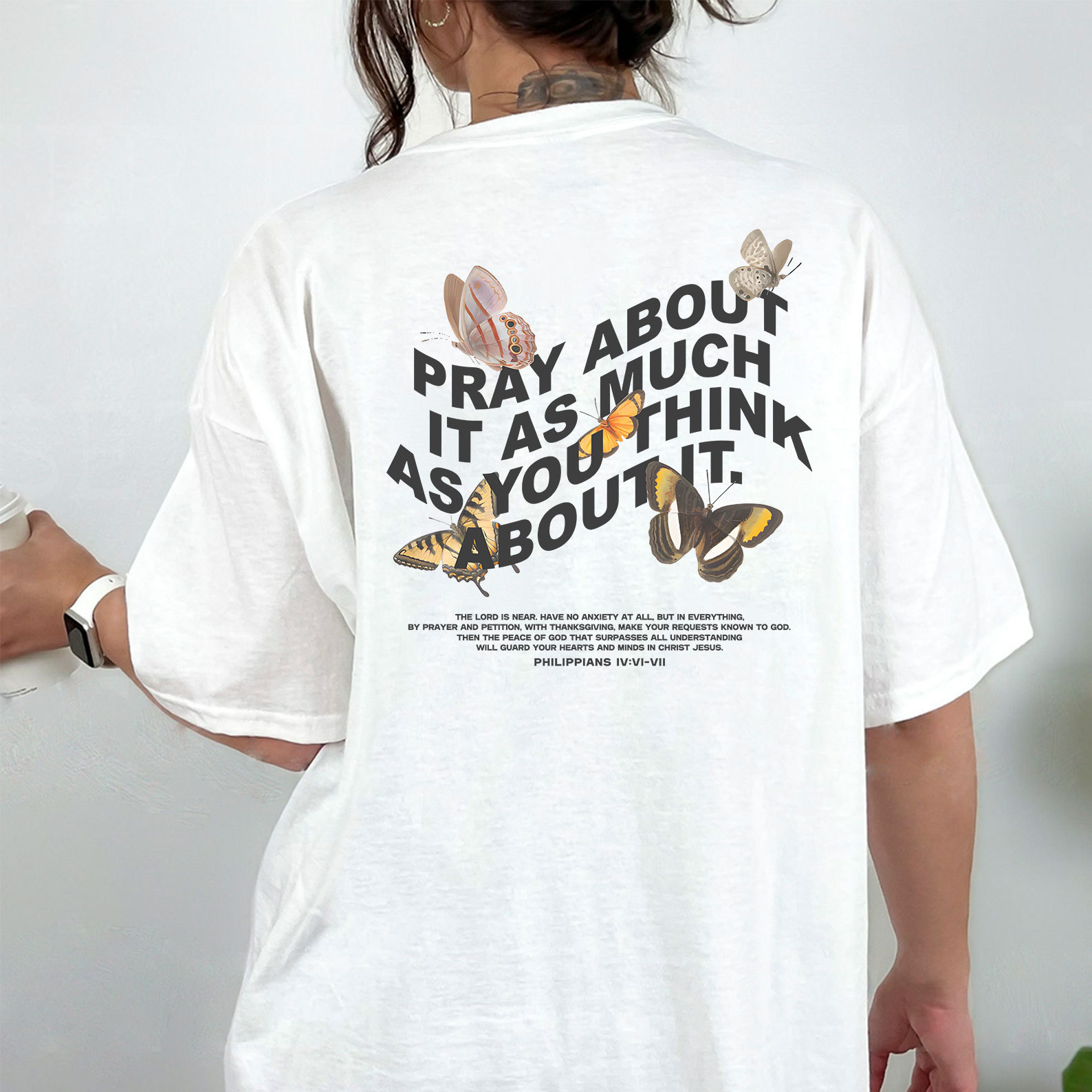 Pray About It As Much As You Think About It Christian T-Shirt