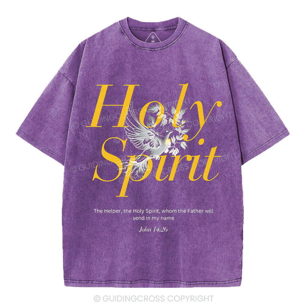 Holy Spirit Christian Washed T-Shirt