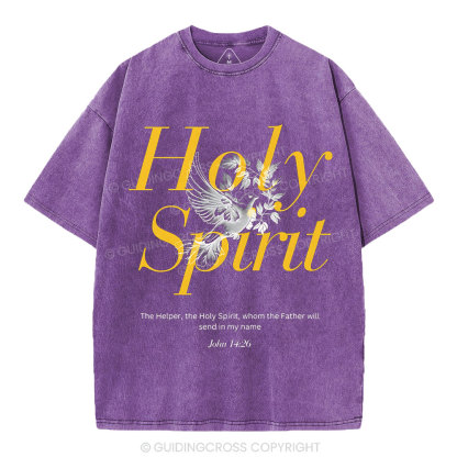 Holy Spirit Christian Washed T-Shirt