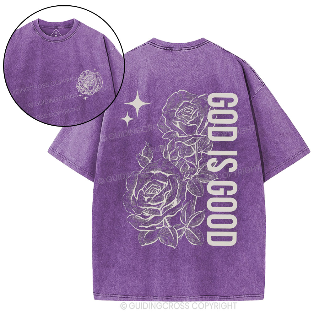 God Is Good Christian Washed T-Shirt