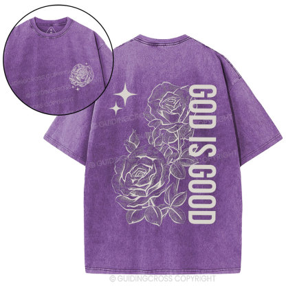God Is Good Christian Washed T-Shirt