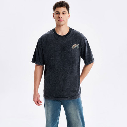 Go Through Deep Waters Christian Washed T-Shirt