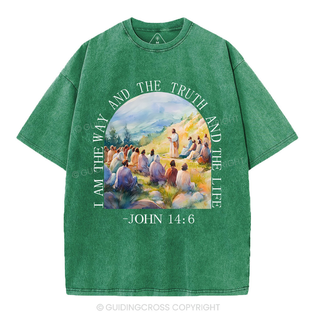 I Am The Way And The Truth Christian Washed T-Shirt