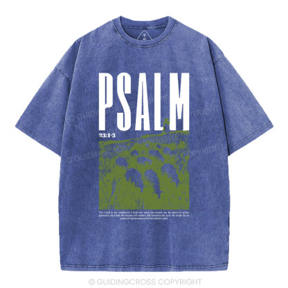 The Lord Is My Shepherd Christian Washed T-Shirt