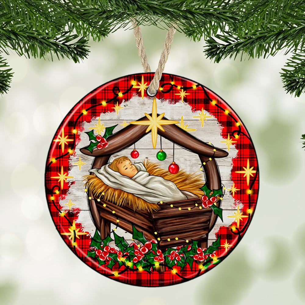 Baby Jesus Christmas Ornament