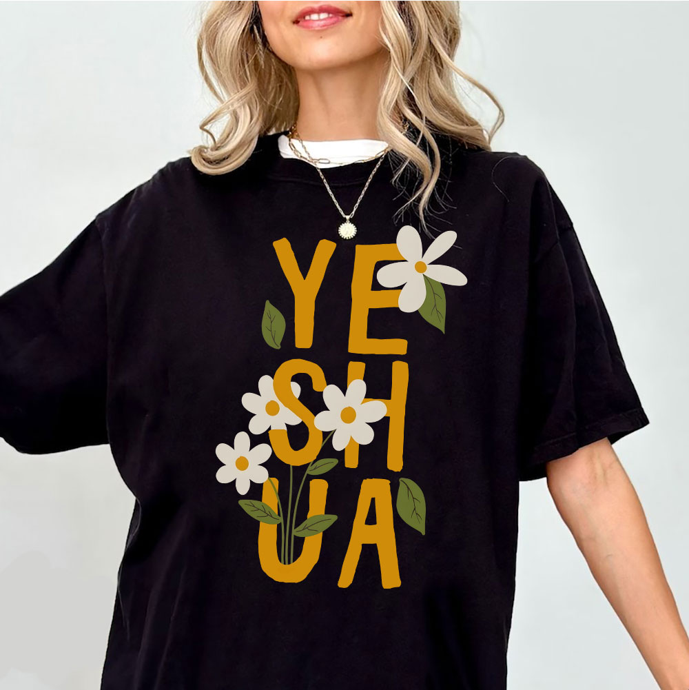 Yeshua With Flower Christian T-Shirt