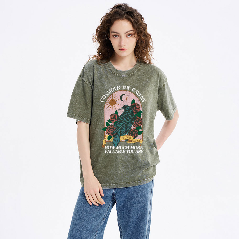 Consider The Ravens Christian Washed T-Shirt