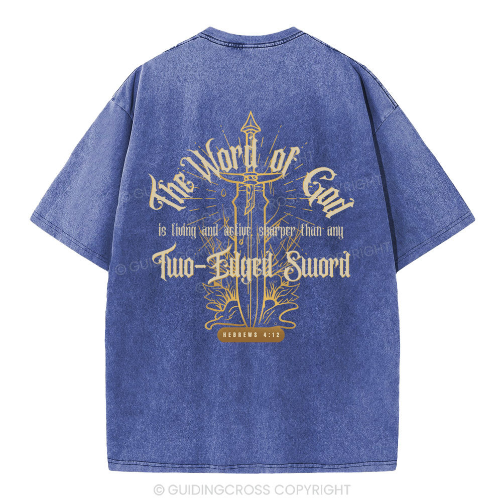 The Word Of God Christian Washed T-Shirt Sale - GuidingCross