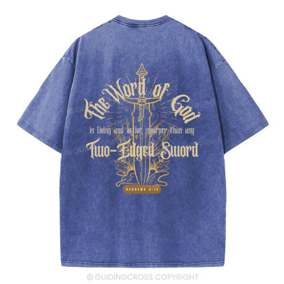 The Word Of God Christian Washed T-Shirt