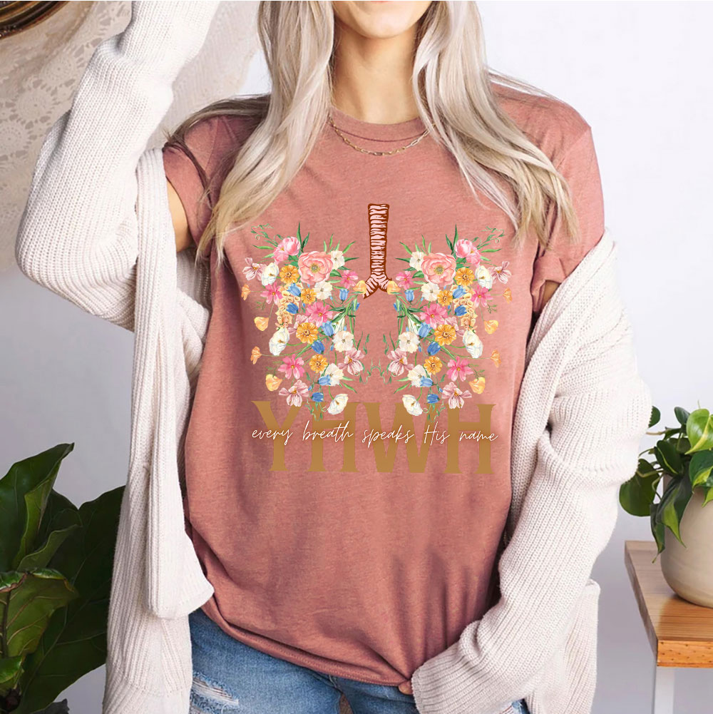 YHWH Floral Christian T-Shirt
