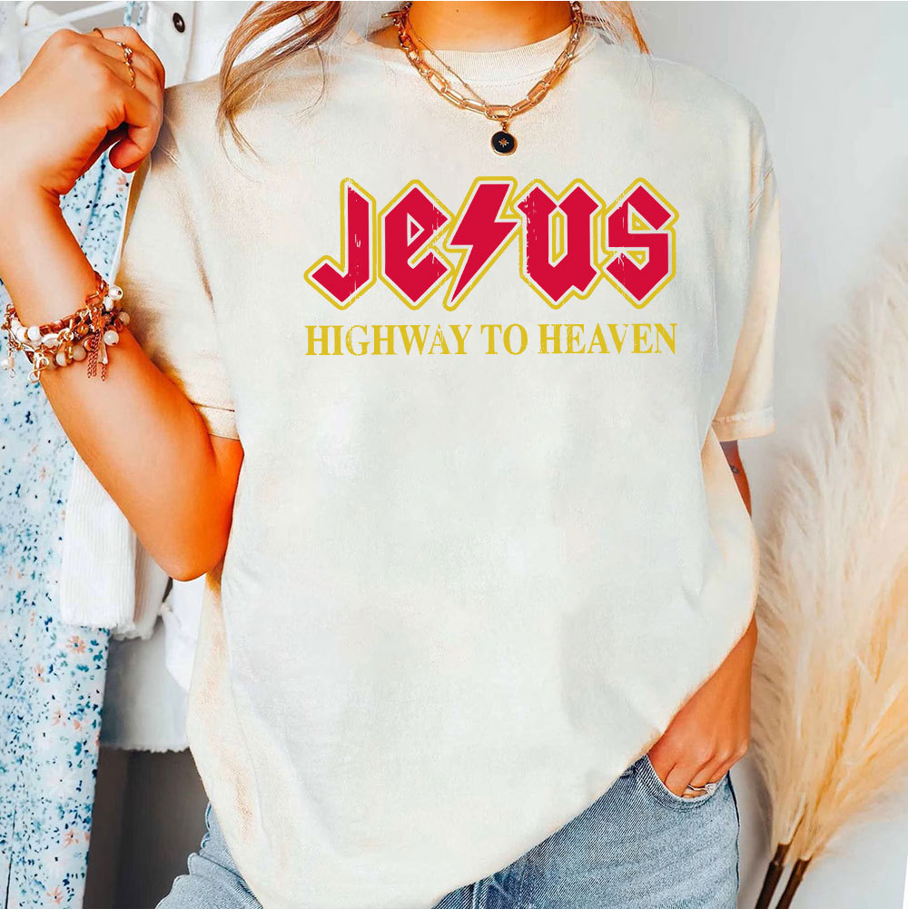 Jesus Highway To Heaven Christian T-Shirt