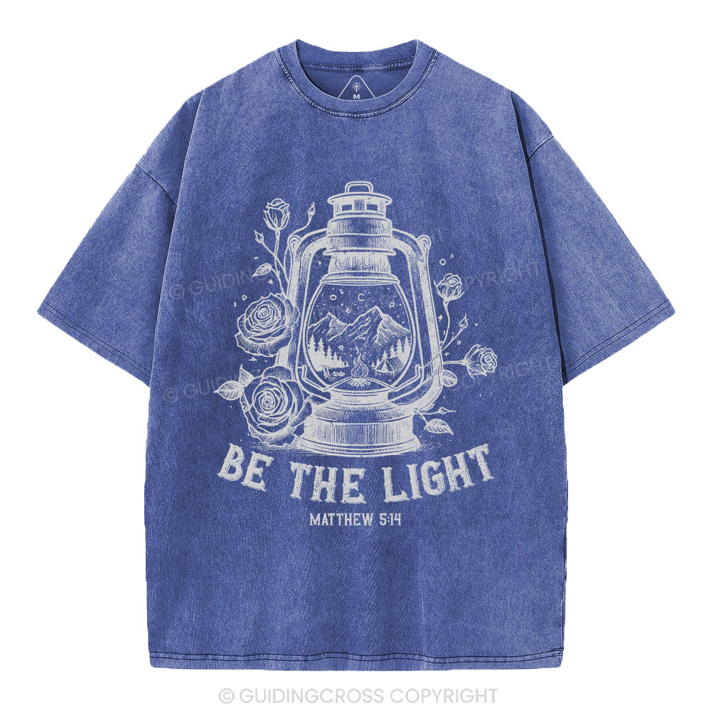 Be The Light Christian Washed T-Shirt