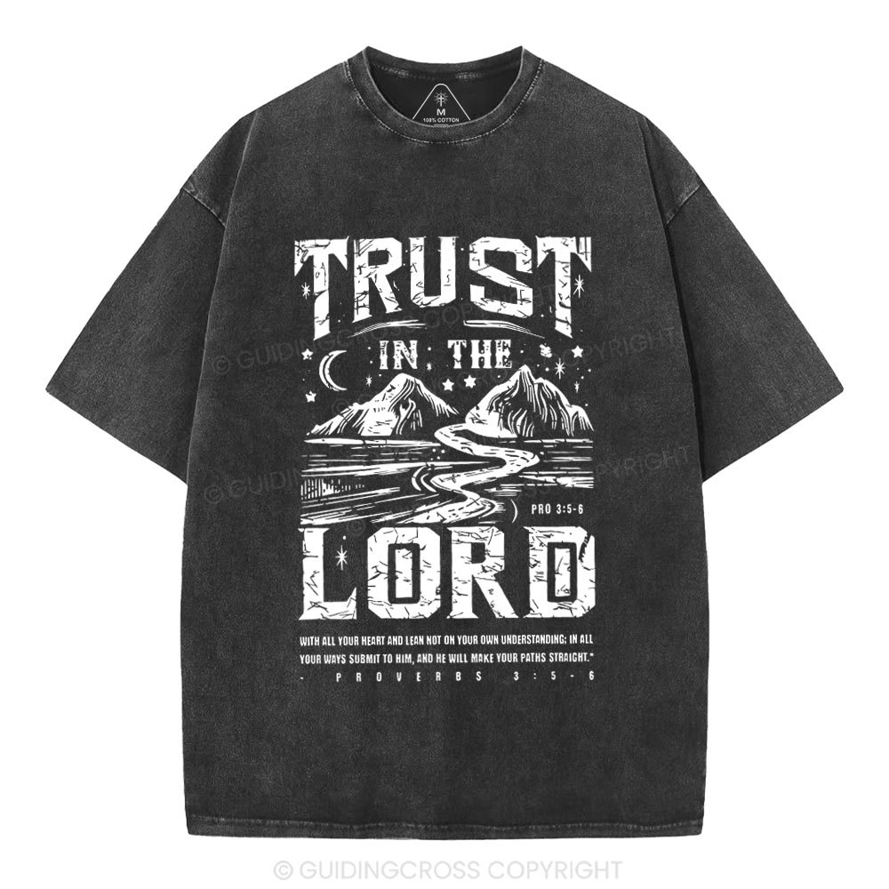 Trust In The Lord Christian Washed T-Shirt