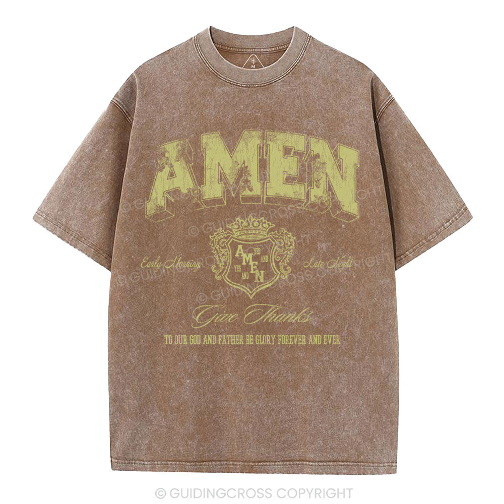Amen Christian Washed T-Shirt