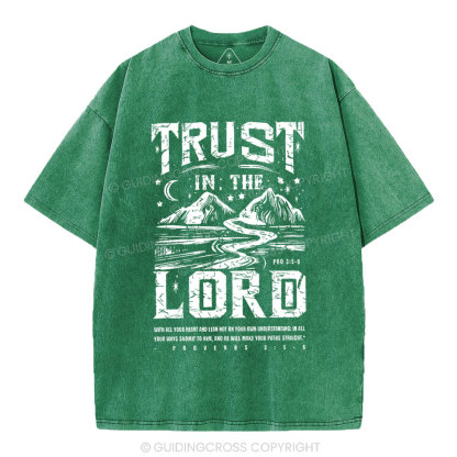 Trust In The Lord Christian Washed T-Shirt