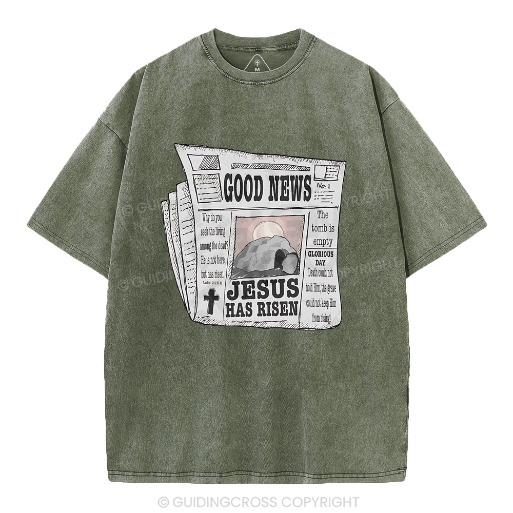Good News  Christian Washed T-Shirt