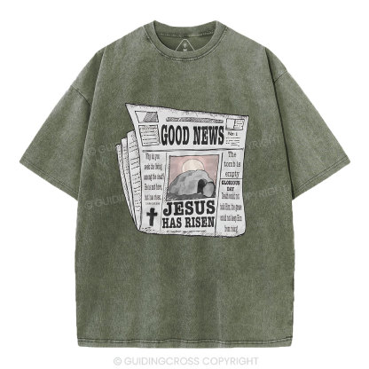 Good News  Christian Washed T-Shirt