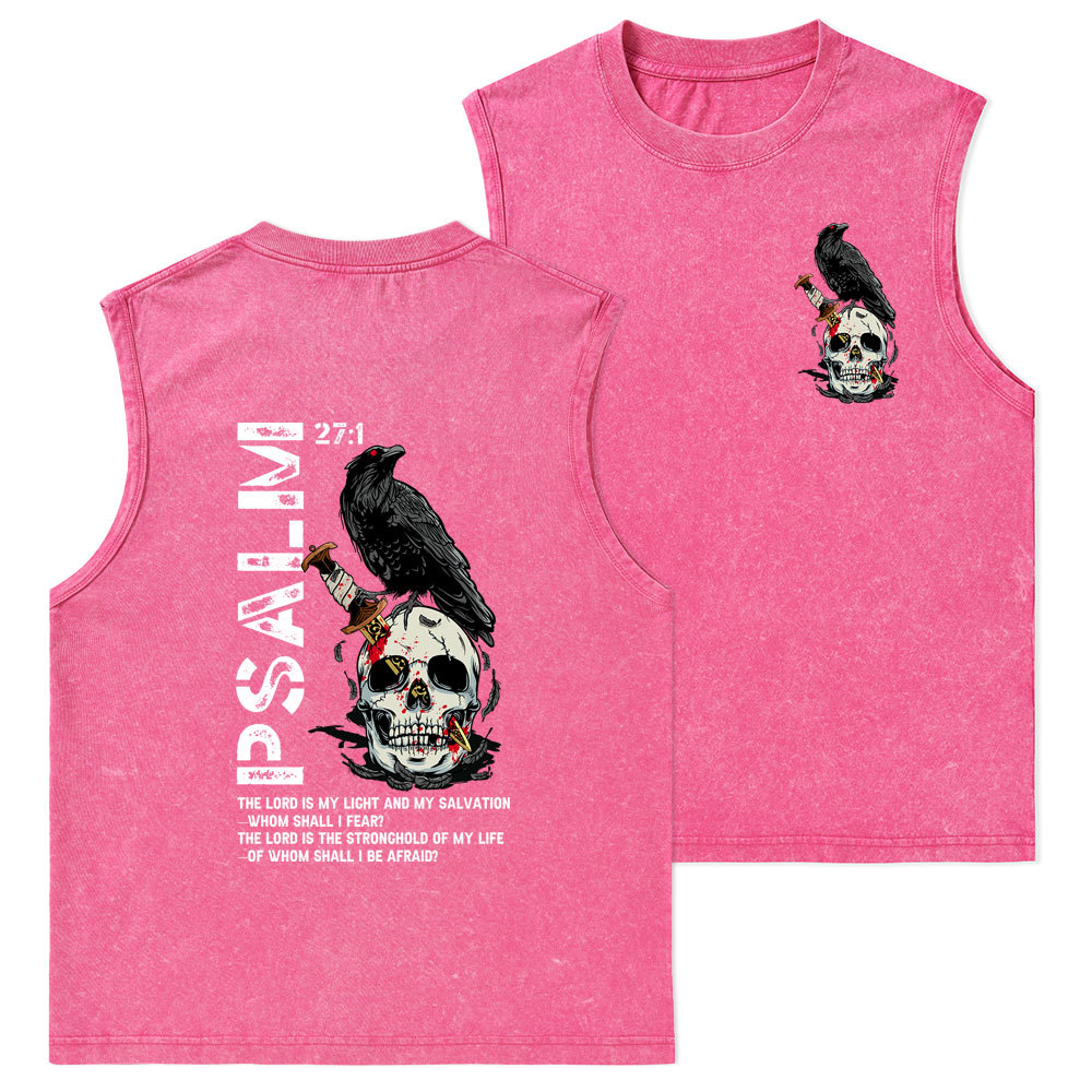 The Lord Is My Salvation Christian Washed Tank Top