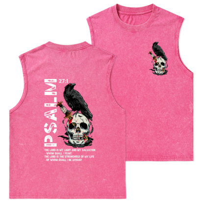 The Lord Is My Salvation Christian Washed Tank Top