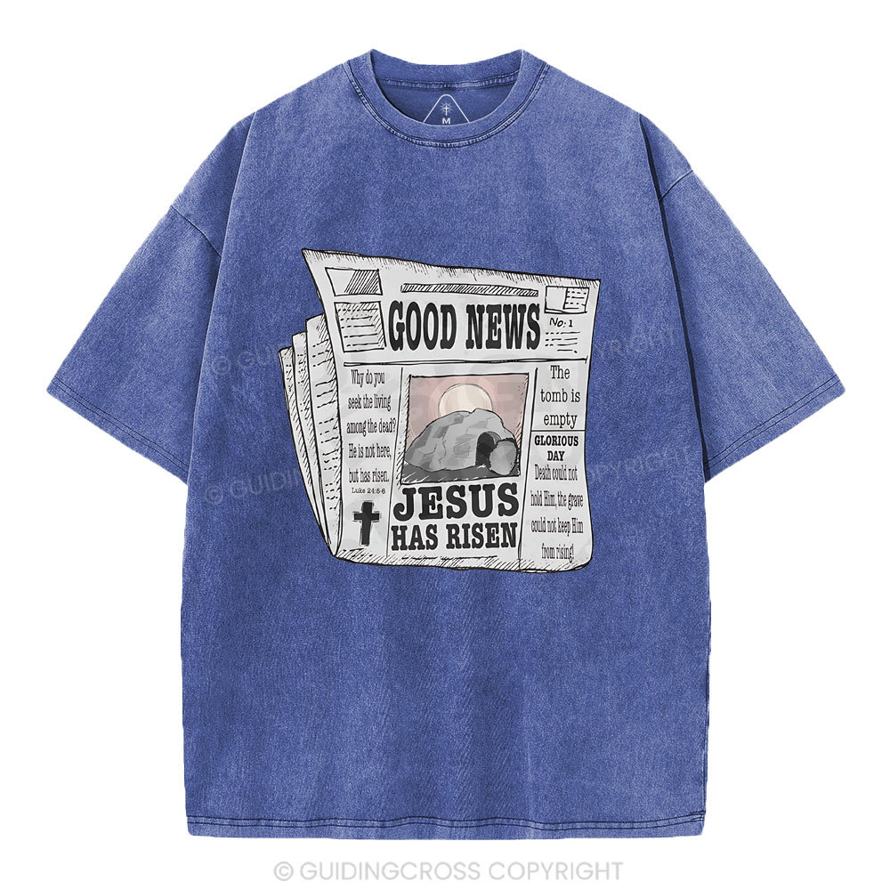 Good News  Christian Washed T-Shirt