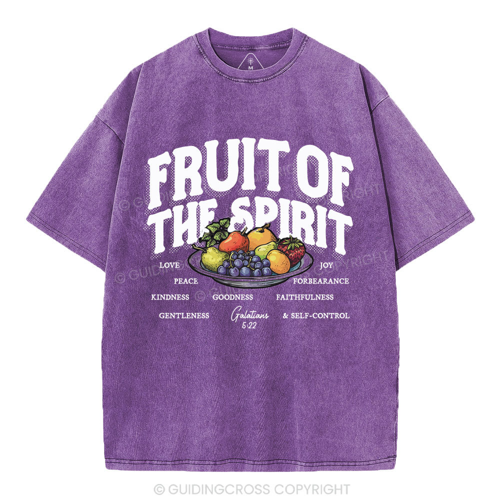 Fruit Of The Spirit Christian Washed T-Shirt