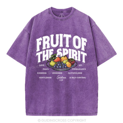 Fruit Of The Spirit Christian Washed T-Shirt