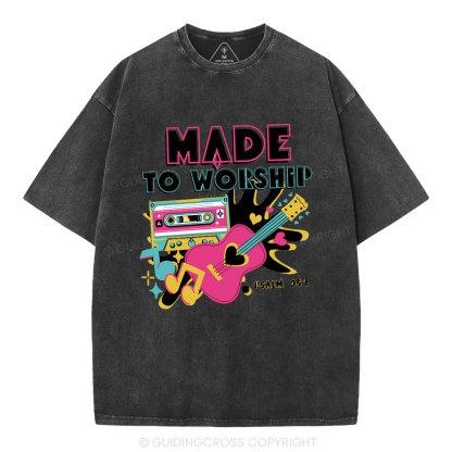 Made To Worship Christian Washed T-Shirt