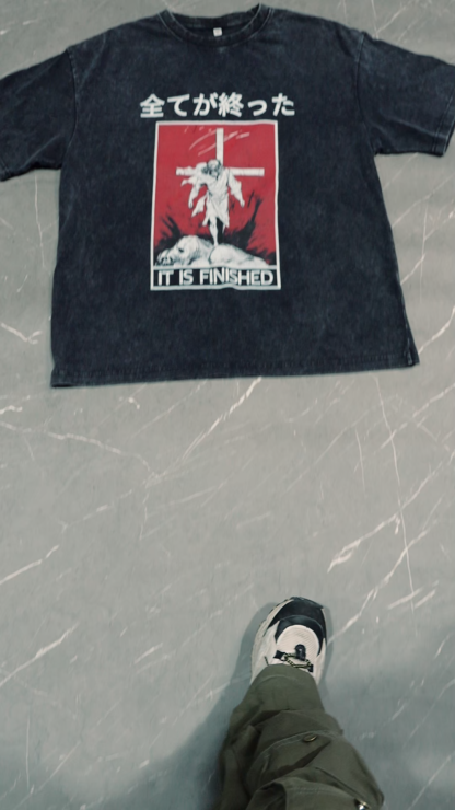 It Is Finished Christian Washed T-Shirt