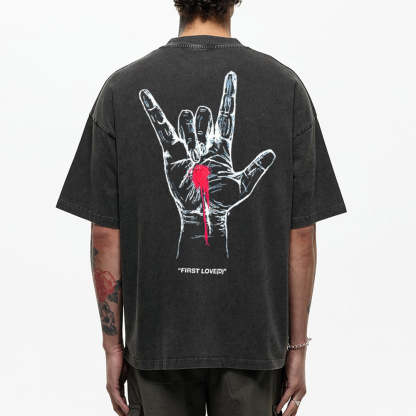 First Love Christian Washed T-Shirt