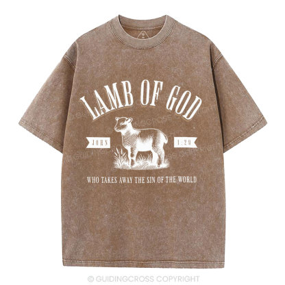 Lamb Of God Christian Washed T-Shirt