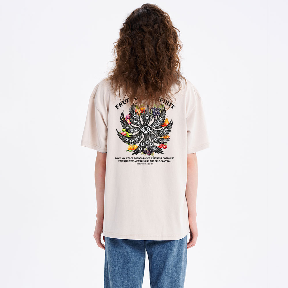 Fruit Of The Spirit Christian Washed T-Shirt