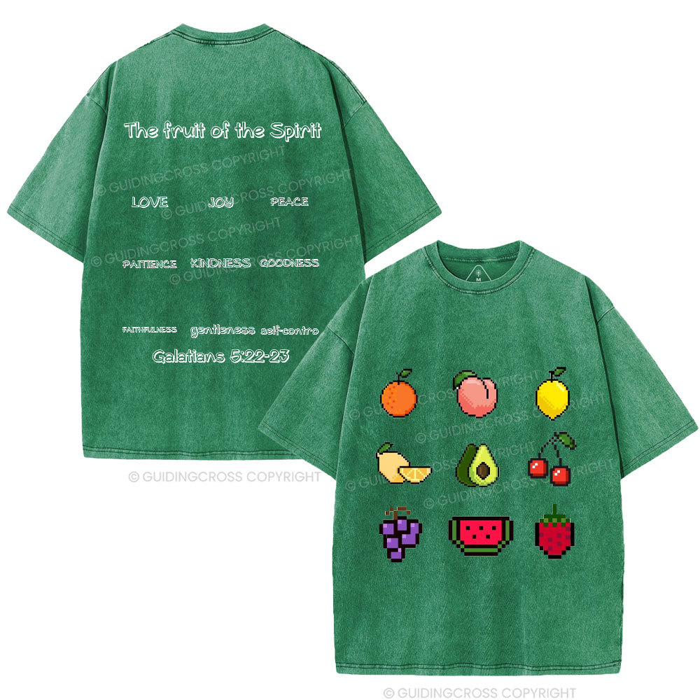 The Fruit Of The Spirit Christian Washed T-Shirt