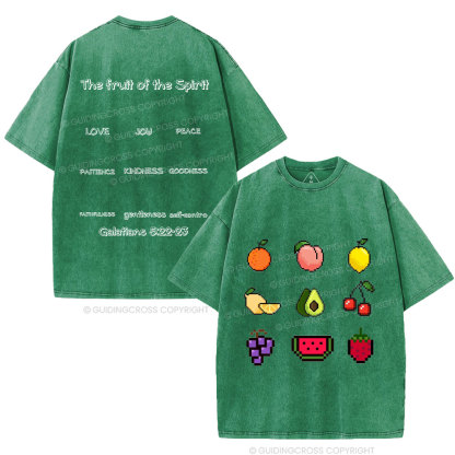 The Fruit Of The Spirit Christian Washed T-Shirt